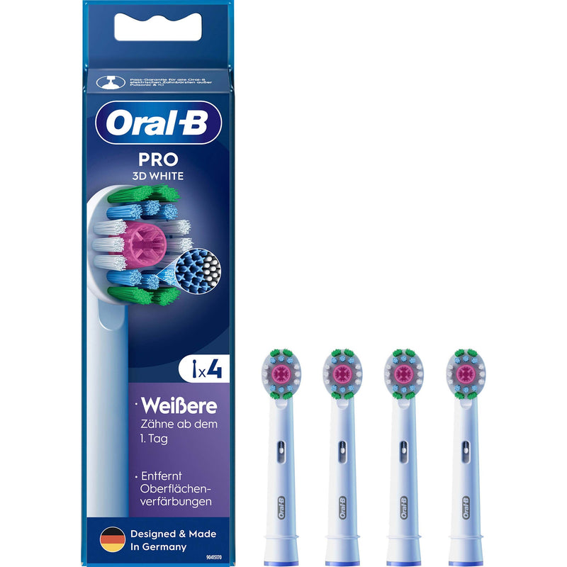 ORAL-B - Zubehör/Ersatzteile für Körperpflegegeräte Aufsteckbürste EB Pro 3D White 4er Mundpflege-Zubehör