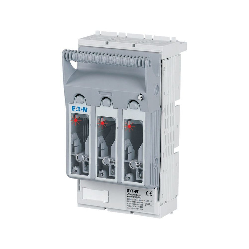 Eaton - Sicherungslasttrennschalter NH-Trenner 3P abgesenkte XNH00-FCL-S160-BT2 Rahmenklemme