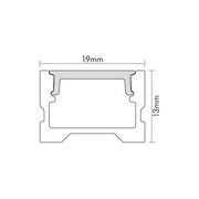 Nobile - Zubehör/Ersatzteile für Lichtschlauch/-band Alu U-Profil 2m 5011147801 Abdeckung opal − 1 Stück