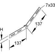 Niedax - Verbinder für Kabeltragsystem Gelenk RGV 35 F