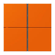 Jung - Abdeckung/Bedienelement für Installationsschalterprogramme Tastensatz 4fach LC 404 TSA 224 orange