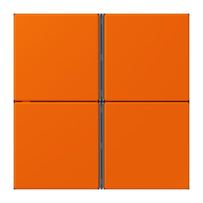 Jung - Abdeckung/Bedienelement für Installationsschalterprogramme Tastensatz 4fach LC 404 TSA 224 orange