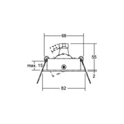 Brumberg Leuchten - Downlight/Strahler/Flutlicht NV-EB-Strahler 00118022 GX5,3/50W