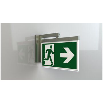 RP-Technik - Sicherheitsleuchte Rettungszeichenleuchte AXRA408WL-E 8h Wireless eds-opt