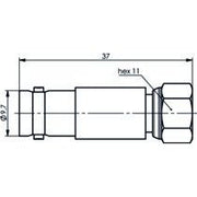 Telegärtner - Koax-Kupplung Adapter BNC-F (F-M) 100023644 − 5 Stück