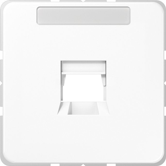Jung - Einsatz/Abdeckung für Kommunikationstechnik Abdeckung Schriftfeld aws CD 569-1 WE WW für Mod.Jack Buchsen