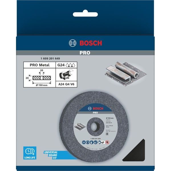 Bosch - Trenn-/Schleifscheibe PRO Metal Schleifscheibe, 1609201649 150 x 20 x 20 mm G24