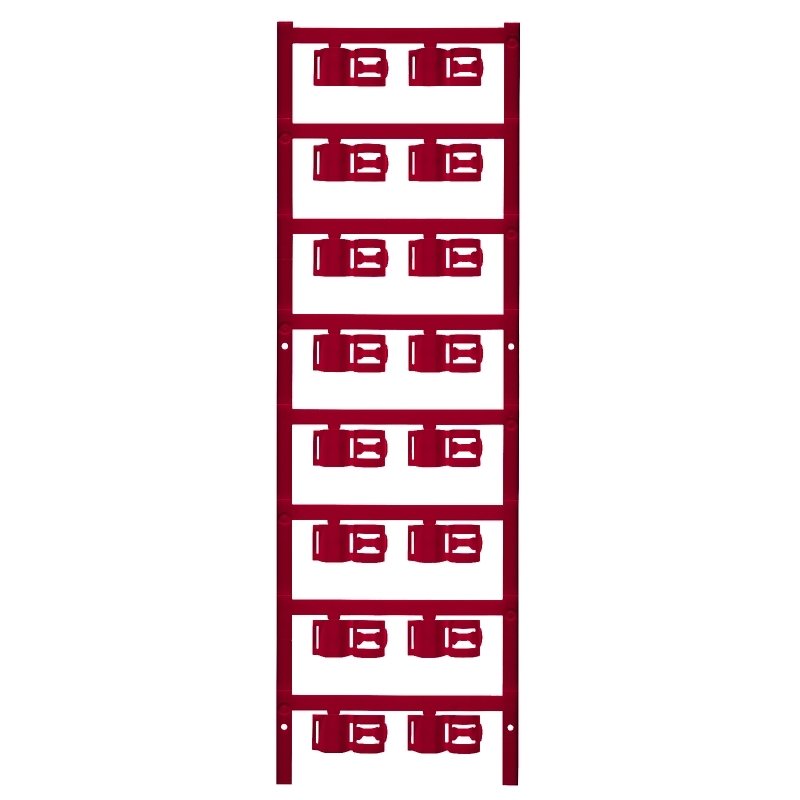 Weidmüller - Kabelmarkierungssystem Leitermarkierer SFC 3/12 MC NE RT 12x12,5mm,rot − 80 Stück