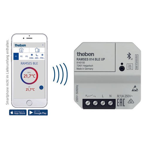 Theben - Raumthermostat/Uhrenthermostat Uhrenthemostat RAMSES 814 BLE UP