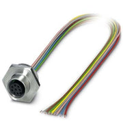Phoenix Contact - Rundsteckverbinder, feldkonfektionierbar (Industriesteckverbinder) Wanddurchführung SACC-E-M12FS#1452110