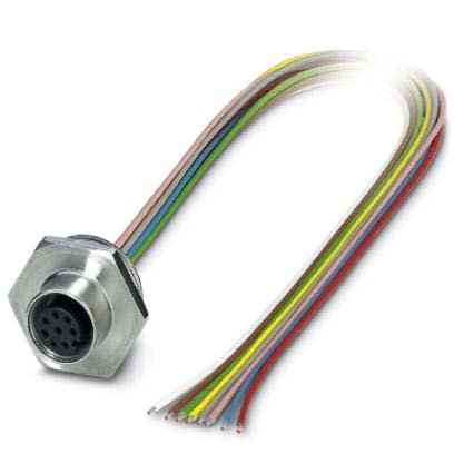 Phoenix Contact - Rundsteckverbinder, feldkonfektionierbar (Industriesteckverbinder) Wanddurchführung SACC-E-M12FS#1452110