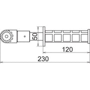 DEHN - Zubehör/Ersatzteile für Sicherheitsgeräte Handgriff HG ZK 230 mit Zahnkupplung
