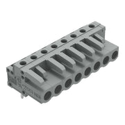 WAGO - Leiterplattensteckverbinder THT-Federleiste abgewink. 232-238 Rastermaß 5mm,grau − 50 Stück