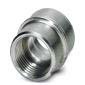 Phoenix Contact - Rundsteckverbinder, feldkonfektionierbar (Industriesteckverbinder) Gehäuseverschraubung SACC-M12 NUT PRESS − 10 Stück