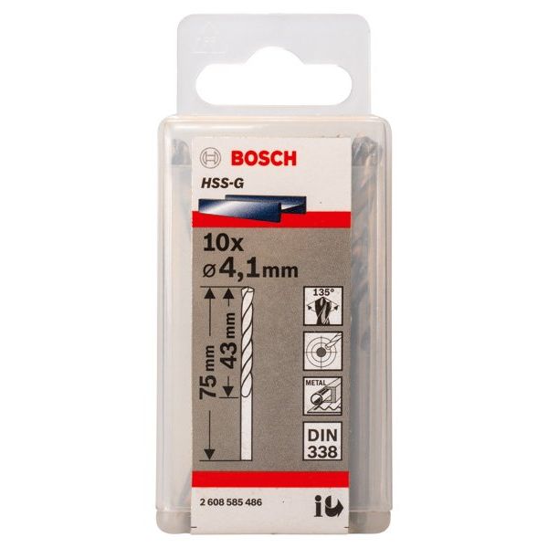 Bosch - Bohrer PRO Metal HSS-G 2608585486 Spiralbohrer 4,1 x
