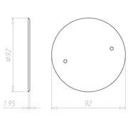 Kaiser - Deckel für Dose/Gehäuse für Montage in der Wand/Decke Schallschutzdeckel 1184-69 − 10 Stück