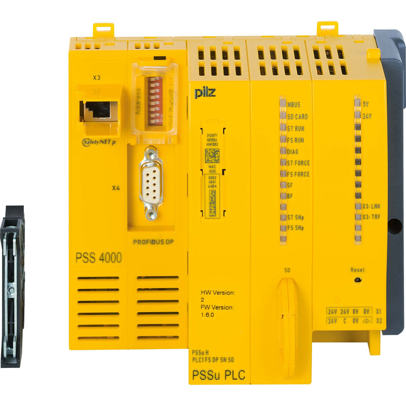 Pilz - Feldbus, Dez. Peripherie - Kommunikations-Modul Head Modul PSSu H PLC1 FS DP SN DP Slave 12Mbit/s − 1 Stück