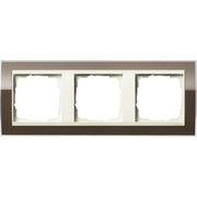 Gira - Abdeckrahmen 3fach 0213761 klar braun