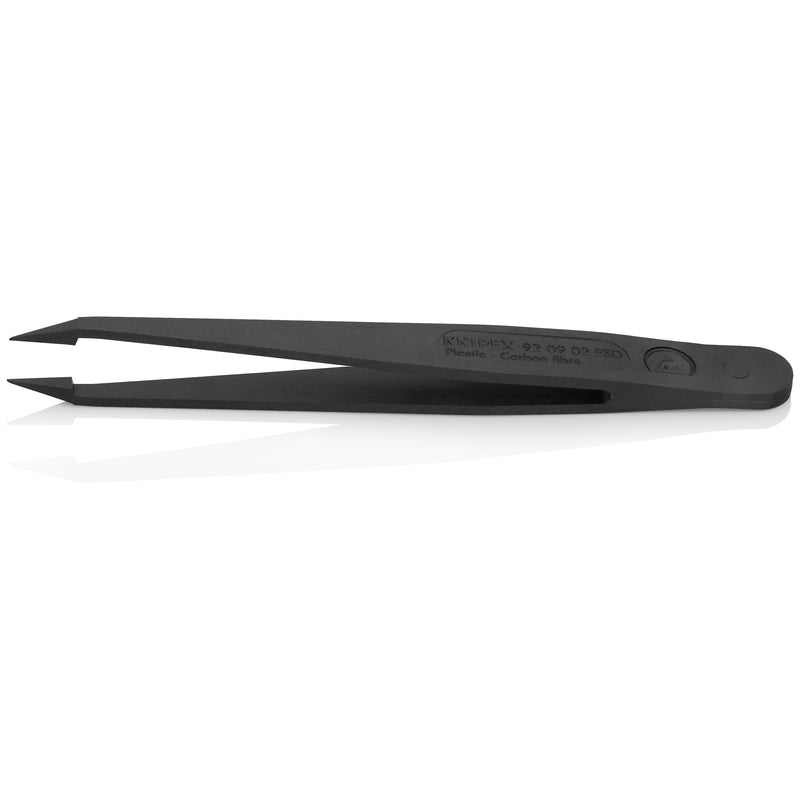 Knipex - Pinzette Kunststoffpinzette 92 09 02 ESD ESD Glatt 115 mm − 1 Stück