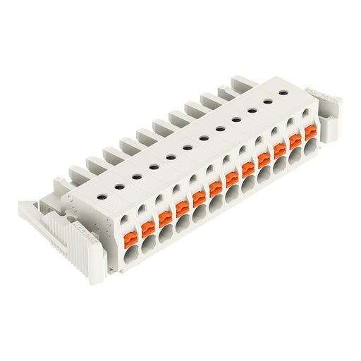 WAGO - Kabelsteckverbinder für Leiterplattensteckverbinder 1-Leiter-Federleiste 2721-112/037-000 Push-inCAGECLAMP,lgr − 25 Stück