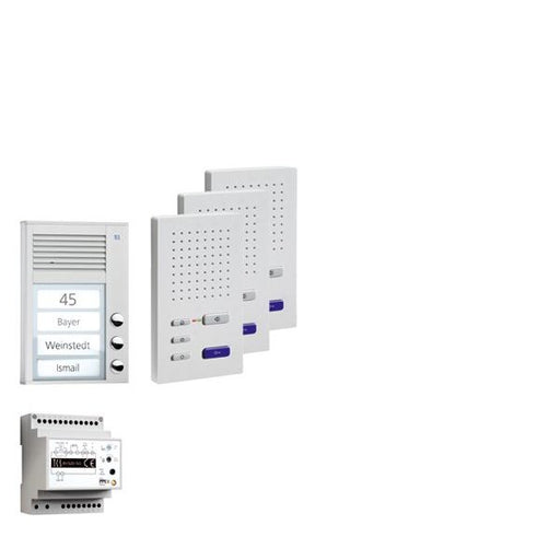 TCS Tür Control - Türsprech-Set Paketlösung AP 3WE PPAF03-EN/02 z.hörerl.Freisprech. − 1 Stück