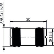 Telegärtner - Koax-Kupplung UHF-Kupplung 100024347 299/U,(F-F) − 5 Stück