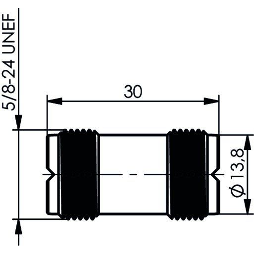 Telegärtner - Koax-Kupplung UHF-Kupplung 100024347 299/U,(F-F) − 5 Stück