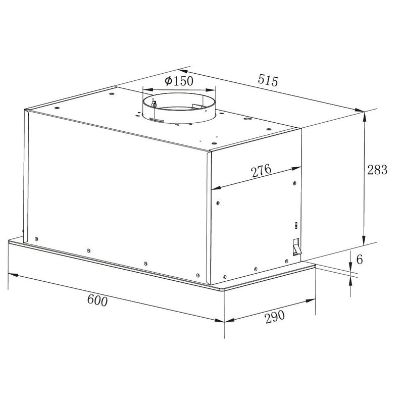 Amica - Dunstabzugshaube UB-Haube DL 664 661 S 60cm