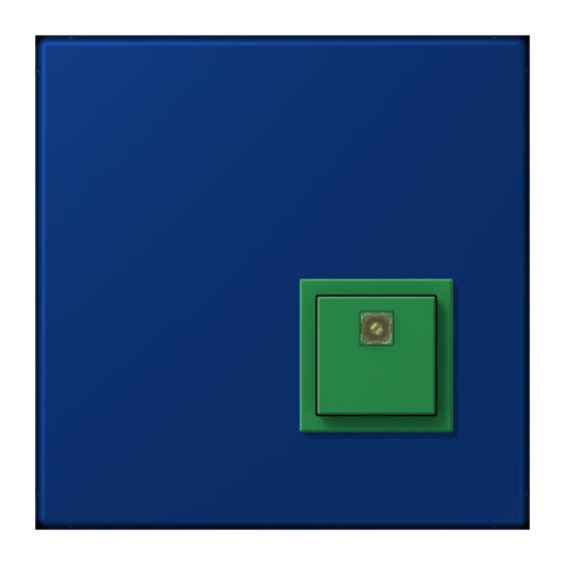 Jung - Behindertenelement für Installationsschalterprogramme Notrufsystem Abstelltaster NRS LC 0834 AT 261 bleu outremer fonce