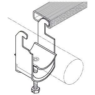 PohlCon (Puk) - Befestigungsschelle für Kabel/Rohre Kabelschelle 52 ACF-E d=48-42mm − 100 Stück