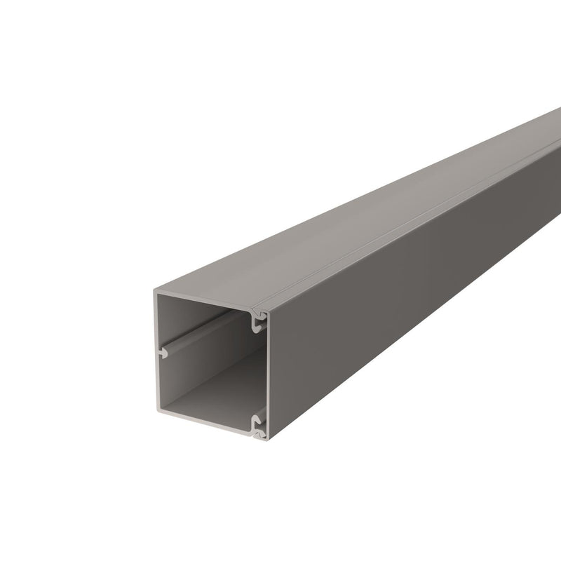 OBO Bettermann - Leitungsführungskanal Wand+Deckenkanal m.Obert. WDK60060GR 60x60mm,PVC − 2 Meter