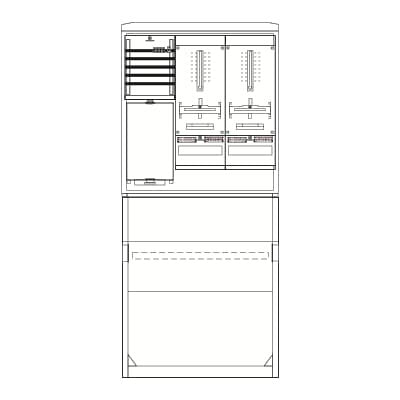 Striebel&John - Zähler-Komplettschrank Zähleranschlusssäule SZ2222E kpl. 2Z