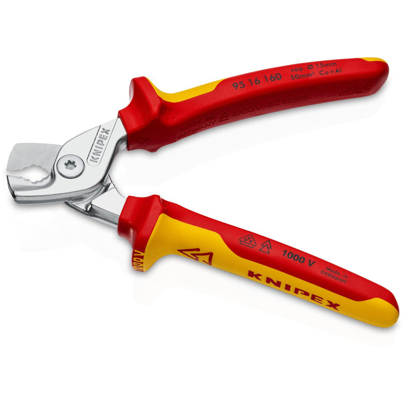 Knipex - Kabelschere StepCut Kabelschere 95 16 160 SB − 1 Stück