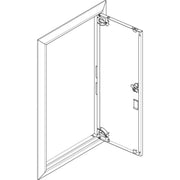 ABN - Tür/Bedientableau (Schaltschrank) Blendrahmen mit Volltüre GBRU14T f.Flachvert.,1x4reih