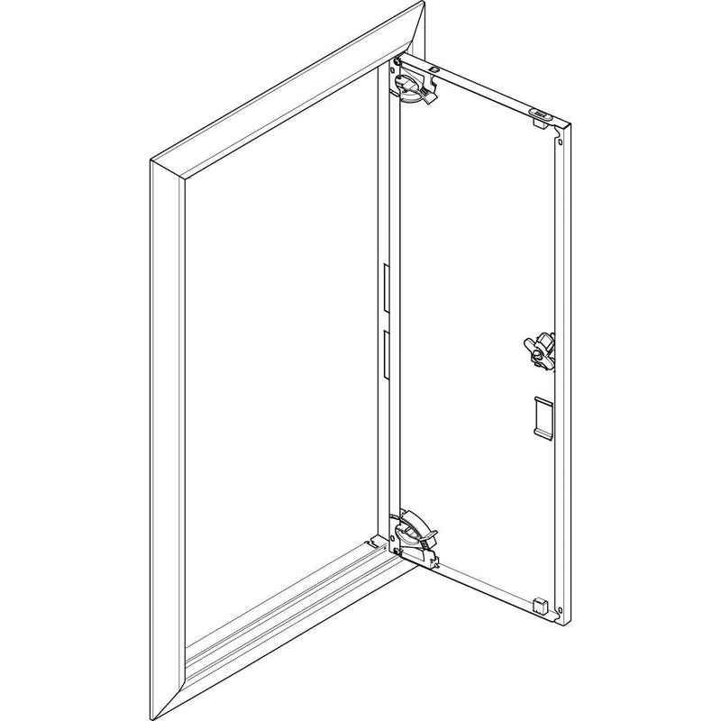 ABN - Tür/Bedientableau (Schaltschrank) Blendrahmen mit Volltüre GBRU14T f.Flachvert.,1x4reih
