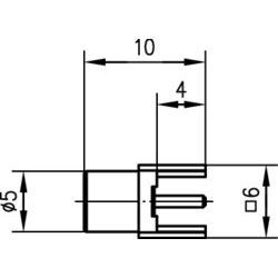 Telegärtner - Koax-Steckverbinder MCX-Anbaubuchse LTP TA 100024998 RASTER 5.08 − 5 Stück
