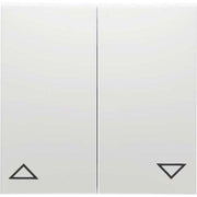 Peha - Abdeckung/Bedienelement für Installationsschalterprogramme Wippe Symbol AUF und AB D 11.544.70 alu