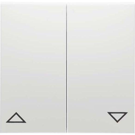 Peha - Abdeckung/Bedienelement für Installationsschalterprogramme Wippe Symbol AUF und AB D 11.544.70 alu