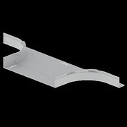 Unex - T-Stück für Kabelrinne T-Abzweiger 66428 lichtgrau, 60x400mm