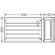 Hensel - Sammelschienengehäuse FP 3402 540x360mm 250A 5p