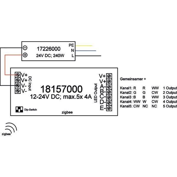 Brumberg Leuchten - LED-Betriebsgerät ZigBee-Dimmer 18157000 IP20,12-24V DC