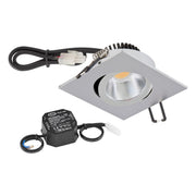 EVN Lichttechnik - Downlight/Strahler/Flutlicht LED-Deckeneinbauleuchte PC24N61502 chr/mt 3000K 350mA IP20