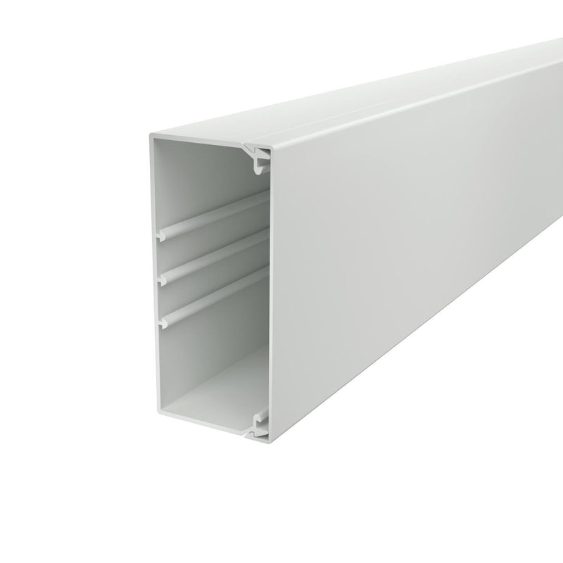 OBO Bettermann - Leitungsführungskanal Wand+Deckenkanal m.Obert. WDK60130LGR 60x130mm,PVC − 2 Meter