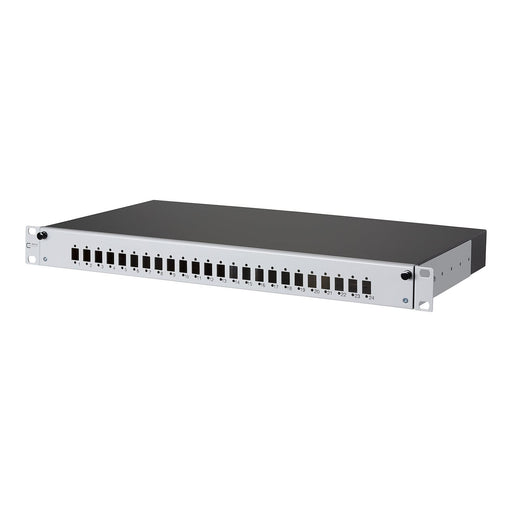 Metz Connect - Frontpanel/Patchpanel leer (Schaltschrank) Spleissbox ausziehbar OpDATslide für24LC-D unbestückt
