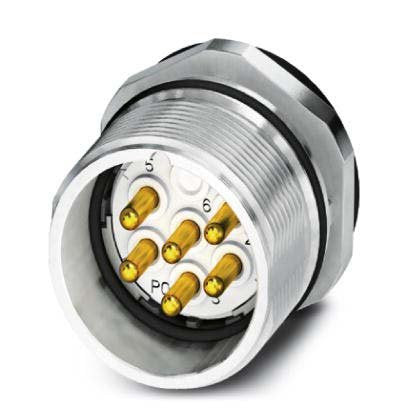 Phoenix Contact - Rundsteckverbinder, feldkonfektionierbar (Industriesteckverbinder) Gerätesteckverbinder CA-06P1N126Y00 Vorderwand