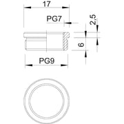 OBO Bettermann - Erweiterungs-/Reduzierring Reduktion 167 R MS PG9-7 − 50 Stück