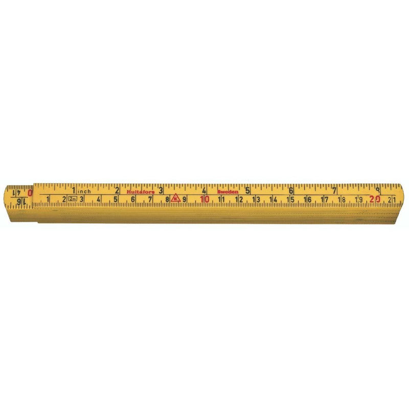 Hultafors - Gliedermaßstab Glasfasergliedermassstab G61-2-10 -mm/Zoll- 2m − 10 Stück