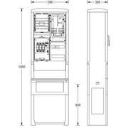 uesa - Zähler-Komplettschrank Zähleranschlusssäule ZAS-S-1-E.ON Bayern