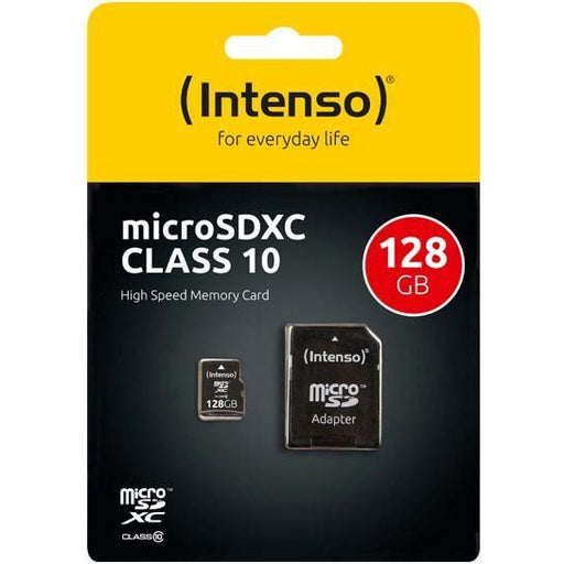Intenso - Speichermedium digital microSDXC Card 128GB 3413491 (R)40MB/s,(W)10MB/s