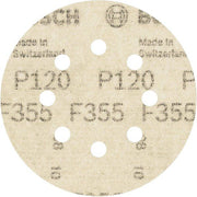 Bosch - Schleifpapier/Schleifvlies PRO F355 Schleifblatt, 125 2608605117 mm, 120, 5-tlg